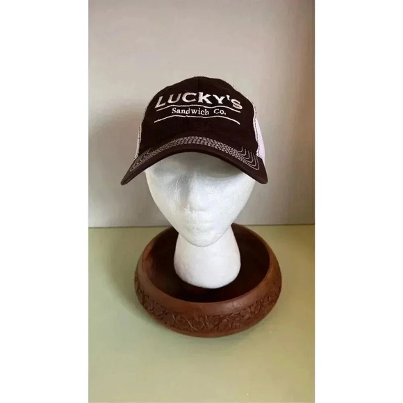 District Threads Lucky’s Sandwich Company Men’s Adjustable Baseball Cap Hat - Picture 2 of 8